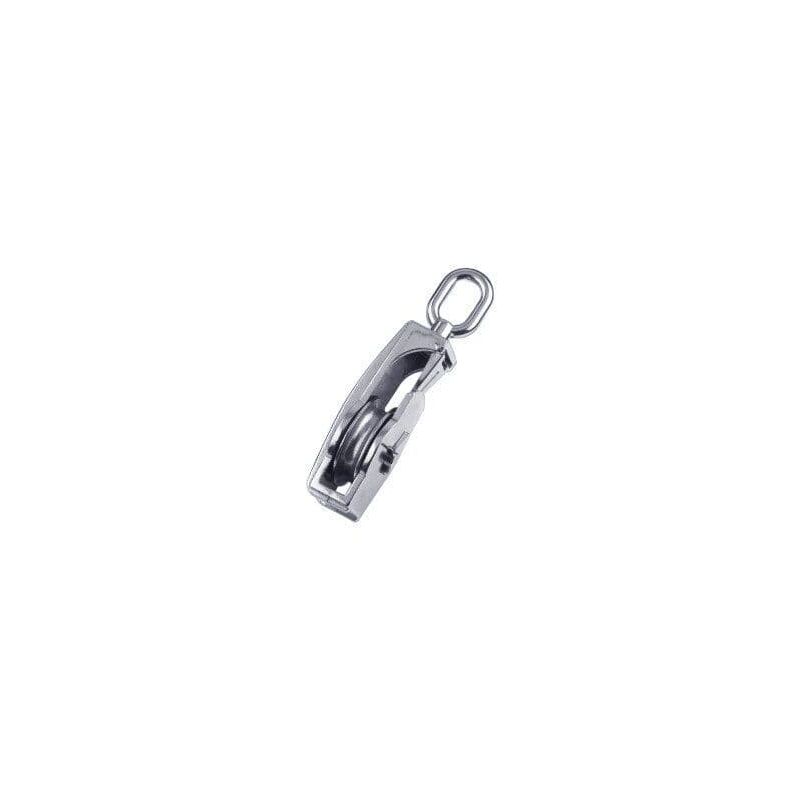 Stainless Steel Seine Pulley Block with Eye 50MM (14MM Wire Rope Metal Sheave Marine Pulling)