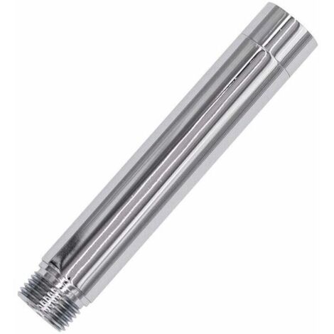 Stainless steel shower head extension arm, G1/2 threaded shower arm handheld shower head extender, chrome plated, 23 cm