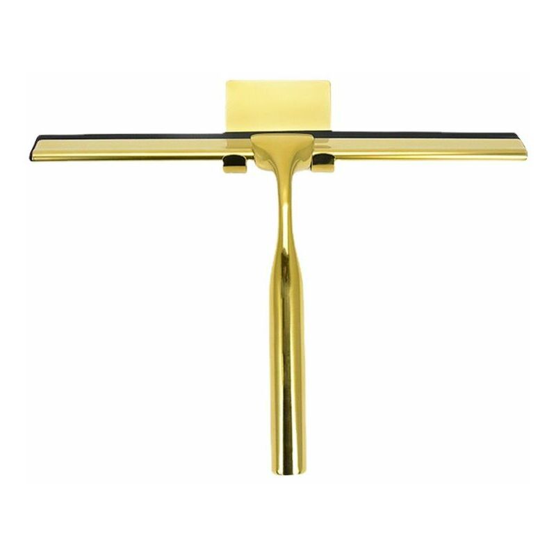 Stainless Steel Shower Squeegee for Shower Door, Bathroom, Window and Car Glass - Brass -T-Audace
