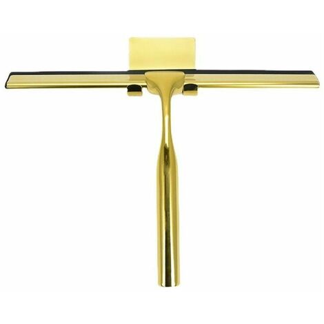 Stainless Steel Shower Squeegee for Shower Door, Bathroom, Window and Car Glass - Brass -T-Audace