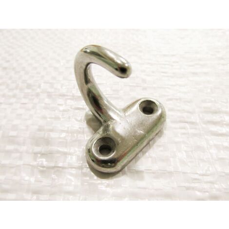 Stainless Steel Single Hook 36MM (Horizontal Plated Open Wall Mounted)