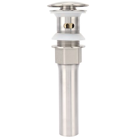 Stainless Steel Sink Drain with Overflow Undercounter Sink Drain Filter Stopper for Home