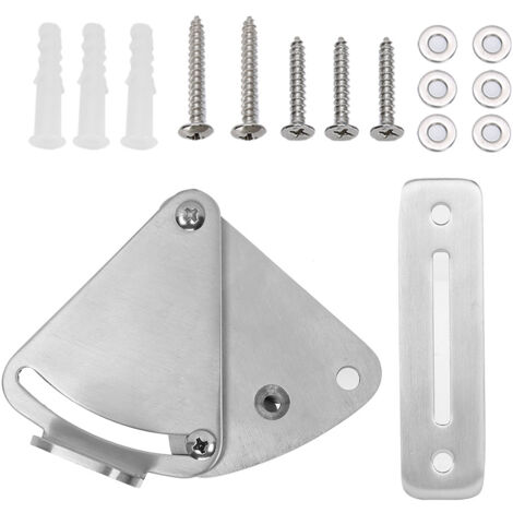 Stainless Steel Sliding Barn Door Latch Lock Set Hardware Accessory for Bathroom Bedroom