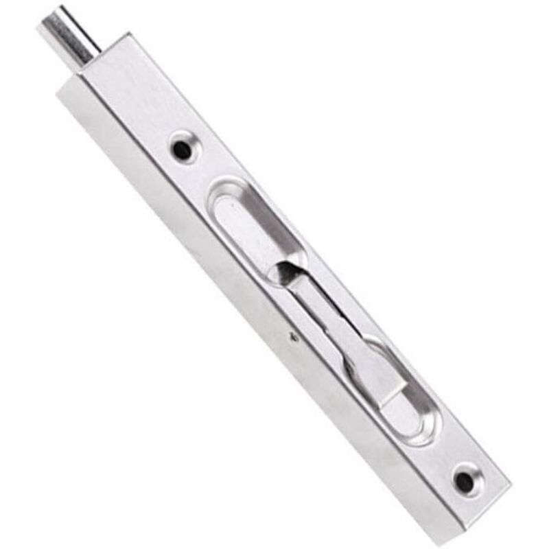 Tinor - Stainless Steel Sliding Latch Bolt Hidden Door Lock Slide Lever Bolt Security Brushed Latch For French Doors, Composite Doors, Wooden Doors,