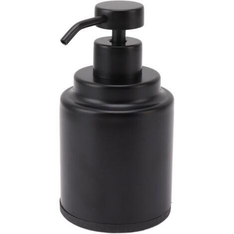 Stainless Steel Soap Dispenser Manual Liquid Pump Hand Press Bottle for Shampoo Shower Lotion Black