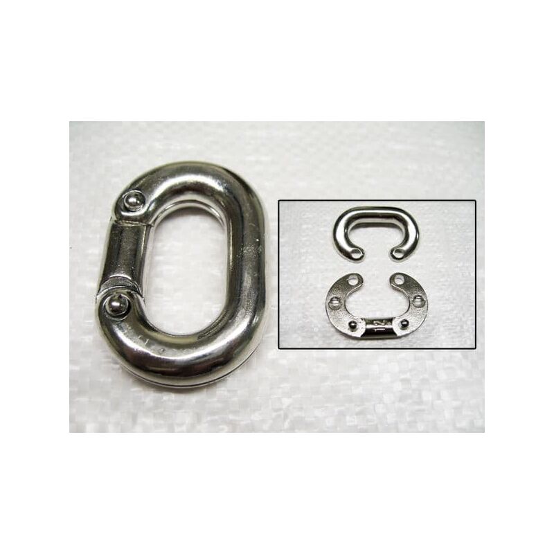 Securefix Direct - Stainless Steel Split Connecting Link 10MM (316 Grade Chain Quick Repair Mending Shackle)