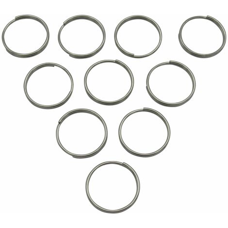 Stainless Steel Split Ring Connectors 1.5MM x 16MM x10 (Key Ring Chain Links)