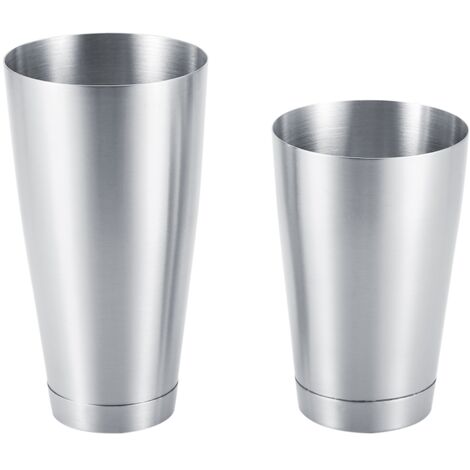 Stainless Steel Sturdy Durable Cocktail Cup Shaker Bar Home Kitchen Tool(Silver)