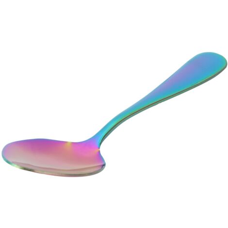 Stainless Steel Tea Spoon Tableware Kitchen Durable Spoon for Home Restaurant PartyColorful