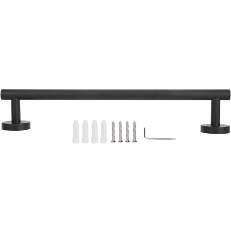 Stainless Steel Towel Bar Wall Mounted Single Towel Rack Hanger Bathroom Accessory