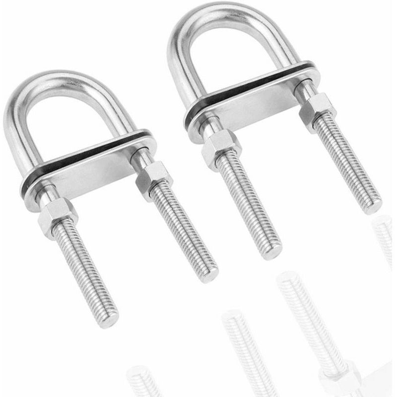 Stainless steel U-bolts (2 pieces) M690