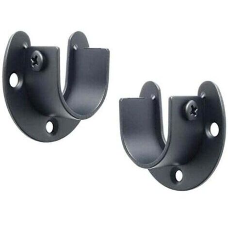 Stainless steel U-shaped shower curtain rod bracket, 200 kg capacity