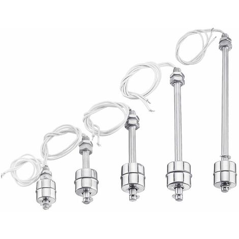 HIASDFLS Stainless Steel Water Flow Tank Vertical Float Switch Liquid Sensor Level Controller - 45mm