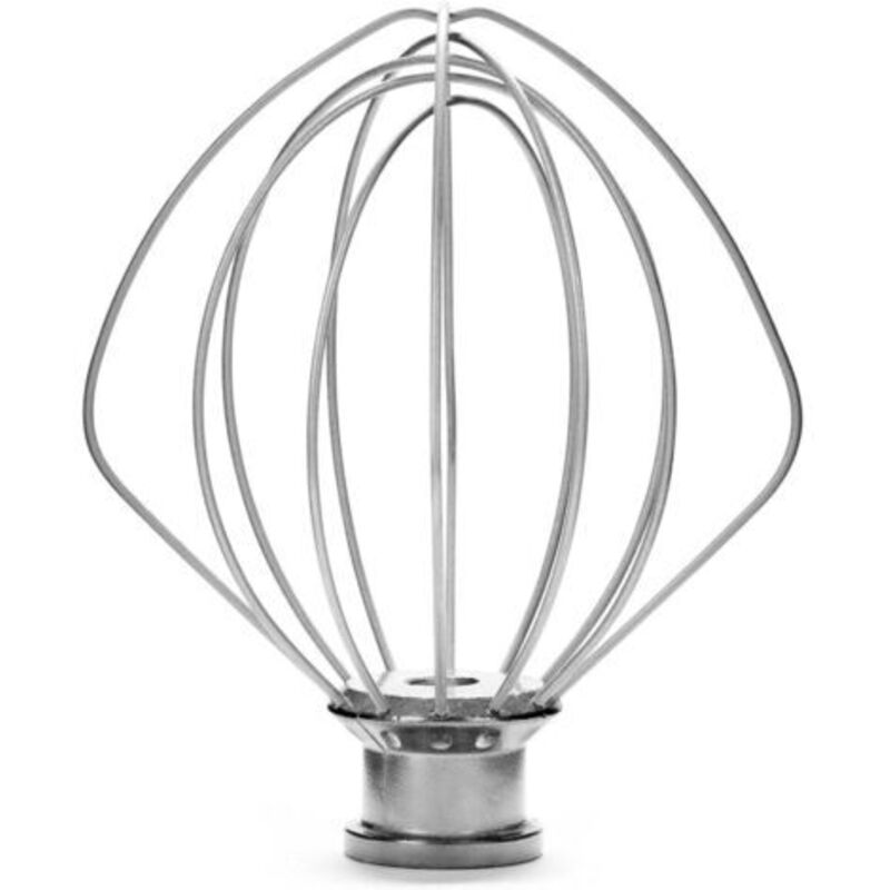 Stainless steel whisk compatible with KitchenAid 5KSM5THWSS (K45WW) food processor