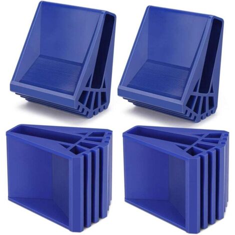 Stair Glides 4 cuscinetti antiscivolo per montascale, protezioni in gomma per piedini per montascale telescopici (blu)