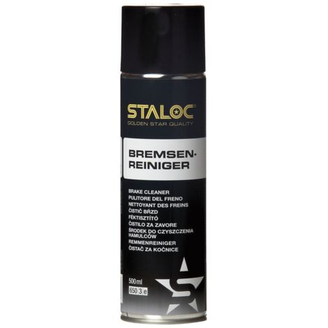 Staloc Bremsenreiniger Spray - Spezialreiniger zur Reinigung und Entfettung, Reinigungsmittel für Bremsen, 500ml