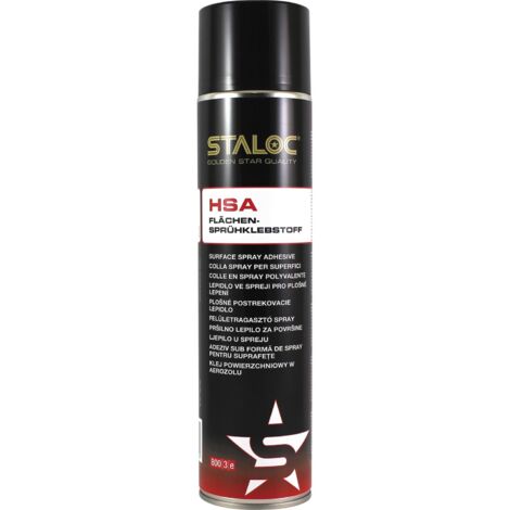 Staloc HSA Flächensprühkleber SQ644 -Industrie Sprühkleber Extra Stark, 500ml