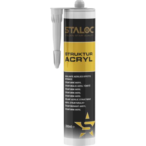 Staloc Strukturacryl weiß - Dichtstoff zum Ausfüllen von Rissen, 310ml
