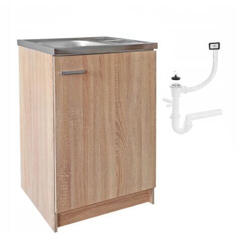 STAMAR Küchenschrank Unterbau - 60 x 60 x 85 cm - Sonoma Eiche - Praktisch und Elegant