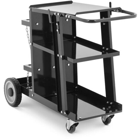 Stamos Chariot poste à souder Pro Support Bouteille De Gaz Max 65Kg 108X44X79Cm