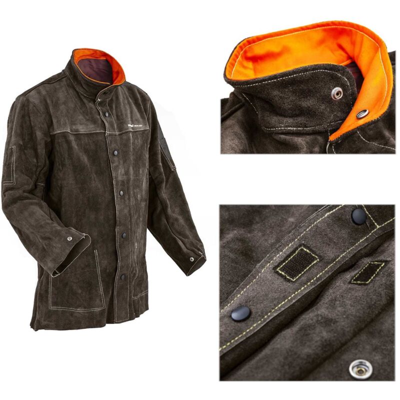Stamos Germany Stamos Welding - Schweißerjacke Schweiß Jacke 'xl' Echtes Rindsleder Gr Xl Leder Schweißen Stamos