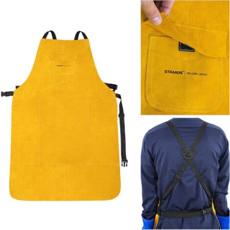 Tablier De Soudeur En Cuir De Vachette Coverguard-Workwear - Marque Sanilandes - Neuf Emballé
