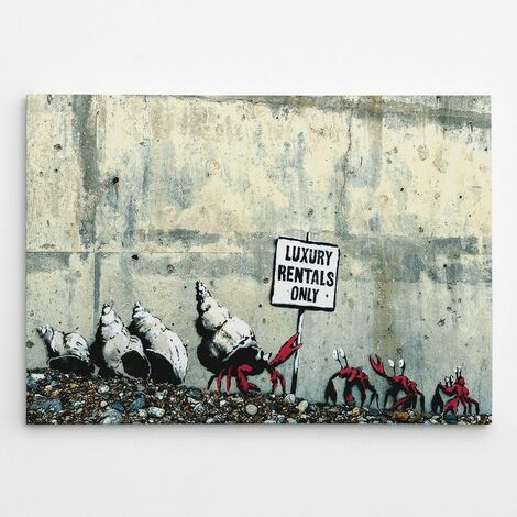 Stampa su tela Banksy - Pioggia colorata