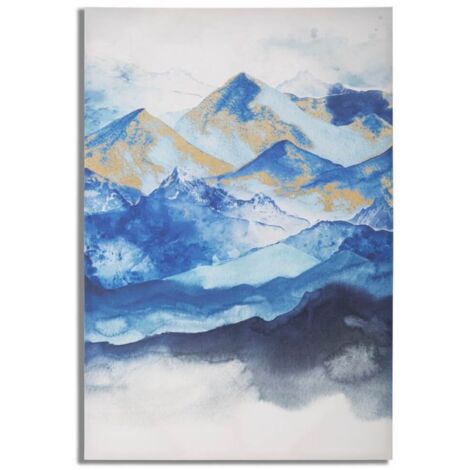 Stampa su tela montagne con telaio in legno per decorazioni ambienti