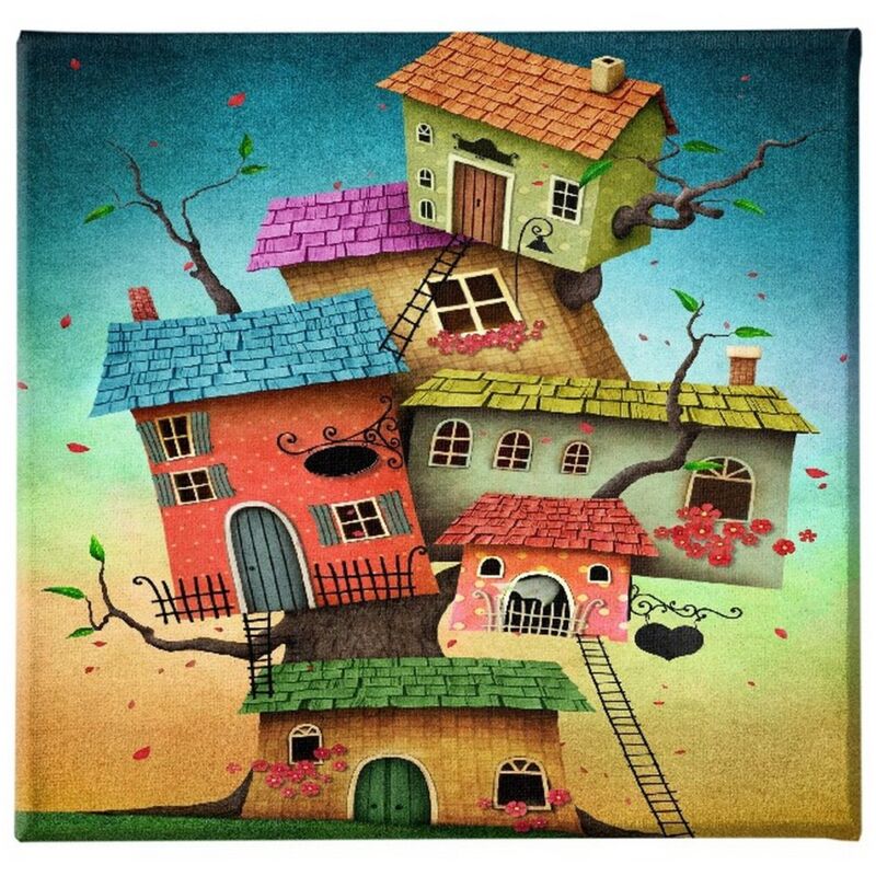 Stampa su Tela per Bambini Casa sull'Albero