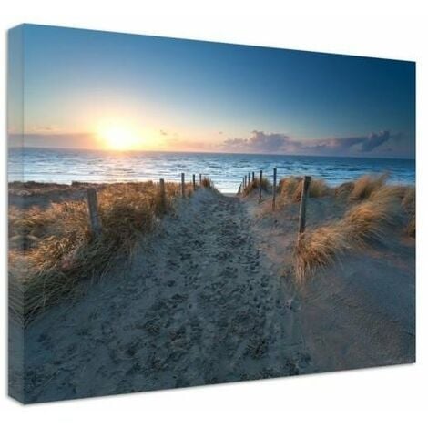 Stampa su tela, Tramonto sul mare - 120x80