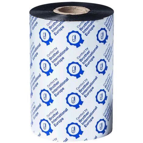 Stampante Brother con 8 rotoli di nastro in cera/resina STD per registratori di marca BROTHER modello ROULEAUX BSS1D450110