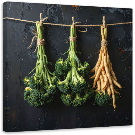 Stampe su Tela, Broccoli Verdure, 20x20