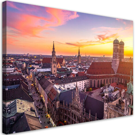 Stampe su Tela, Panorama della città, 100x70