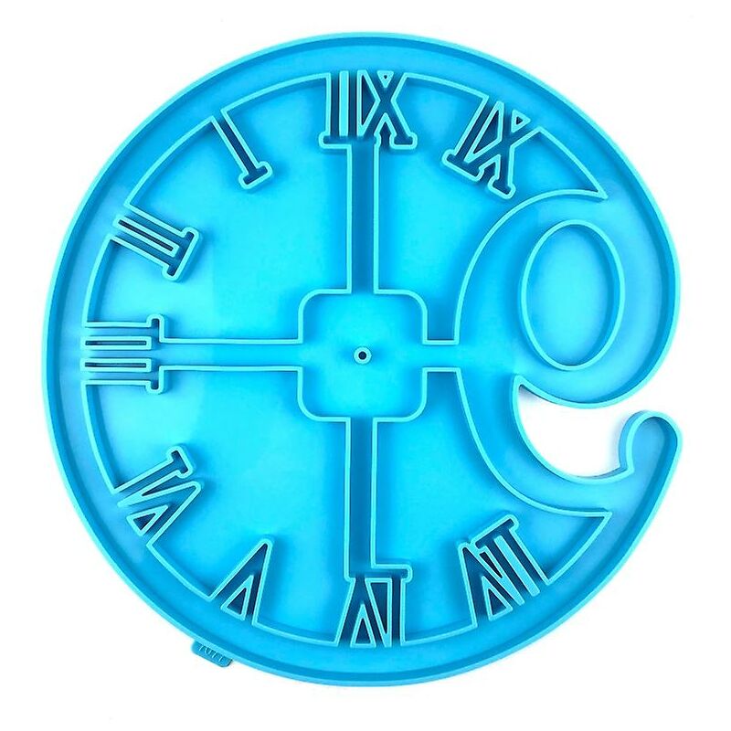 Image of Stampi in resina per orologi Stampi in resina epossidica di forma rotonda in silicone, artigianato fai da te, blu
