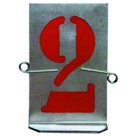Stampi/Numeri In Lamiera Zincata 9 Numeri Art. 606 Mm. 60
