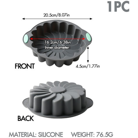 Stampi per dolci in silicone, stampi per dolci in silicone a forma di corona di fiori, utensili da forno, stampi 3D per pane e dolci.