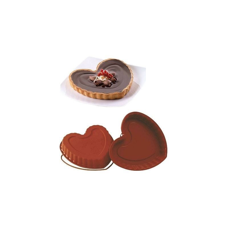 Stampo cuore silicone Silikomart SFT 210 crostata