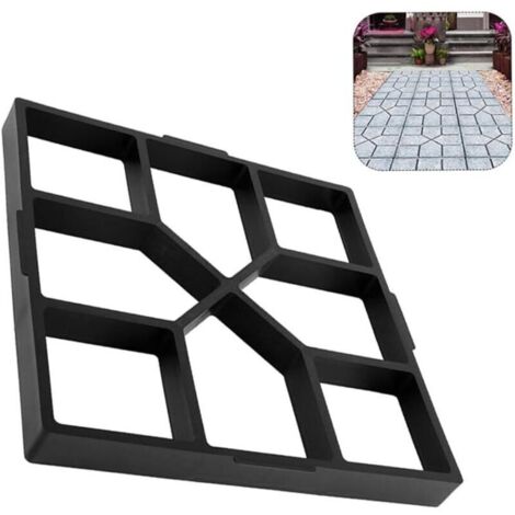 Stampo in plastica per pavimentazione da giardino 40 x 40 cm, stampo per pavimentazione in cemento, stampo riutilizzabile per vialetti fai da te