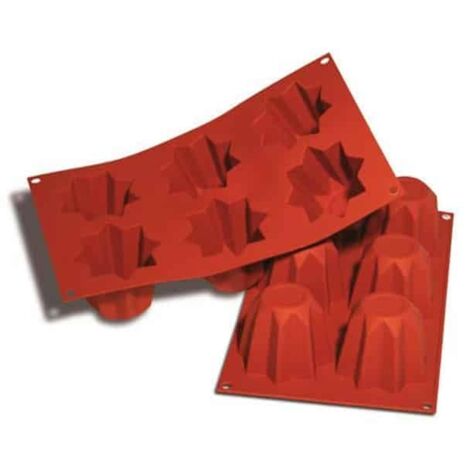 Stampo in silicone 6 pandorini multiporzione Silikomart SF100