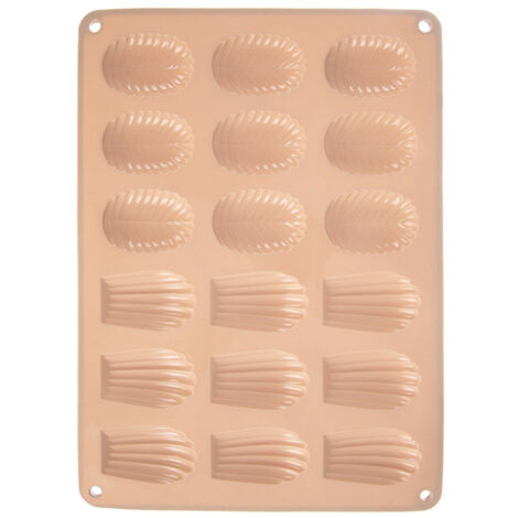 Stampo in silicone per biscotti, praline, cioccolatini, colore beige, dimensioni 34x25x1 cm.