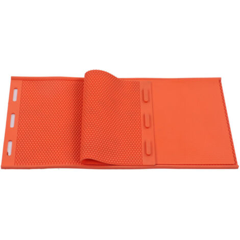Stampo in silicone pieghevole per cera d'api Eosnow, 2 pezzi, 5,4 mm, per apicoltura, colore arancione.