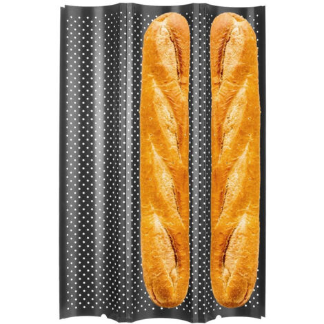 Stampo per baguette in acciaio da 38 cm