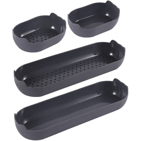 Stampo per baguette in silicone, set da 4 pezzi, stampo per pane antiaderente riutilizzabile per la cucina di casa, design poroso per cuocere pane francese e grissini, 11,78,23,5 cm, 24,78,53,5 cm