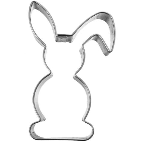 STAMPO PER BISCOTTI IN ACCIAIO A FORMA DI CONIGLIETTO DI PASQUA, STAMPO PER PAN DI ZENZERO, 6 CM