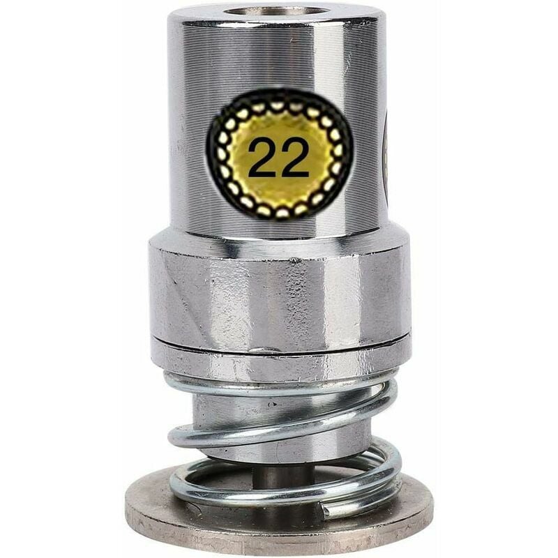 Stampo per bottoni con rivestimento in tessuto