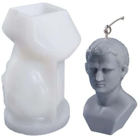 Stampo per candele in silicone, stampo per statua busto 3D