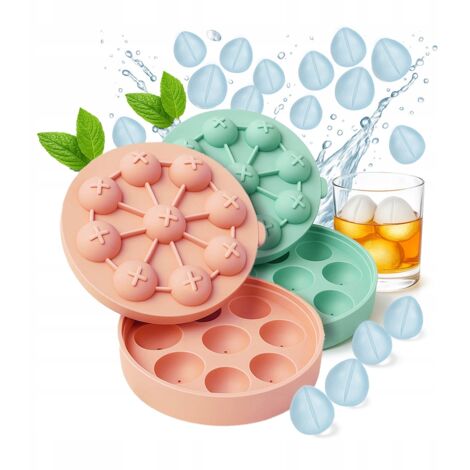 Stampo per cubetti di ghiaccio in silicone a forma di tulipano Stampi per ghiaccio 3D al cioccolato 9 pezzi