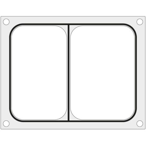 Stampo per macchina sigillatrice Hendi per vassoio bicomponente 227x178 mm - Hendi 805596