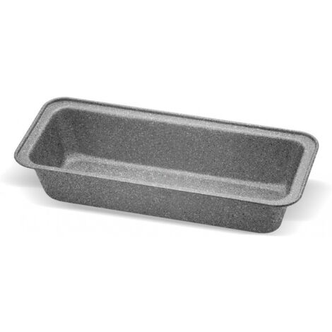 Stampo Plumcake Rettangolare In Alluminio, 33 x 14 x 6,8H cm, Antiaderente, Grigio, Aeternum Madame Bakeware