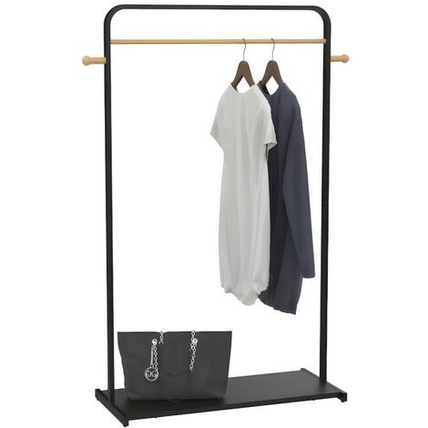 Stender Appendiabiti Doppio 77x34x160 cm in Metallo e Plastica Nero –  acquista su Giordano Shop